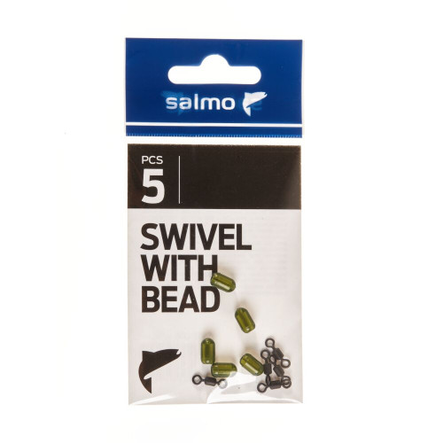 Вертлюги с бусин. овал. Salmo 006 5шт.