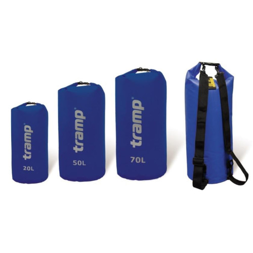 Гермомешок Tramp PVC 70 л Синий (TRA-069-blue)