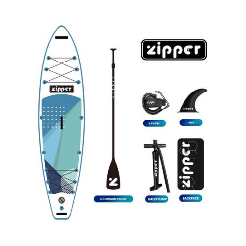 Надувная доска ZIPPER SUP Board (Сап Борд) Sx LINE 12'6'' TURING BLUE