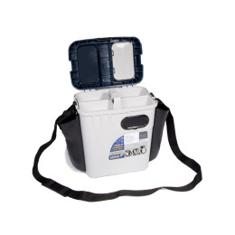 Ящик рыболов. зим. Salmo 2-х ярус. пласт. с карманами 33.5х23.5х39см