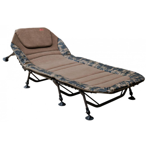 Раскладушка карповая, фидерная, складная , туристическая, для рыбалки Tramp Wide Camo TRF-070