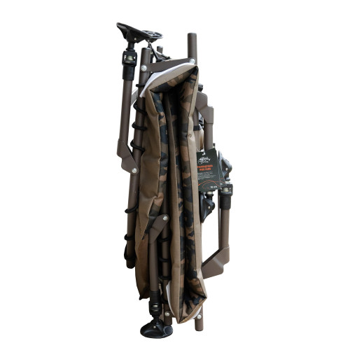 Раскладушка карповая, фидерная, складная , туристическая, для рыбалки Tramp Wide Camo TRF-070