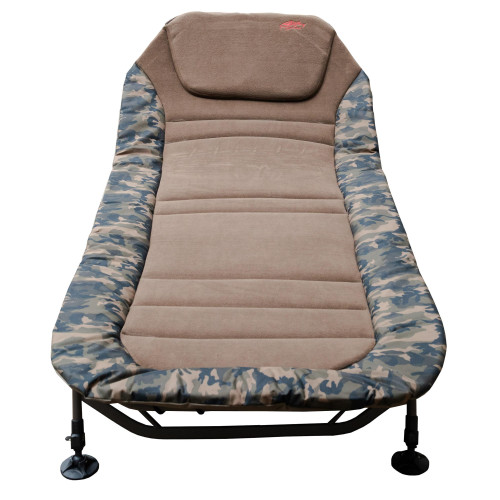 Раскладушка карповая, фидерная, складная , туристическая, для рыбалки Tramp Wide Camo TRF-070