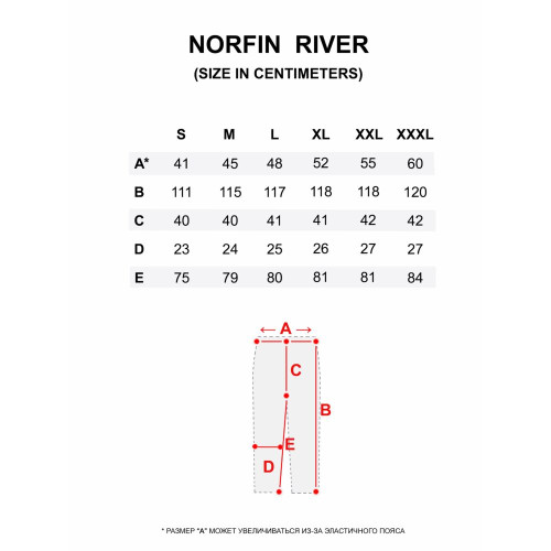 Штаны Norfin RIVER 2 05 р.XXL