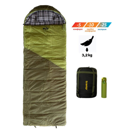 Спальный мешок одеяло Tramp Kingwood WIDE (правый) 230*100 см (-25°C)