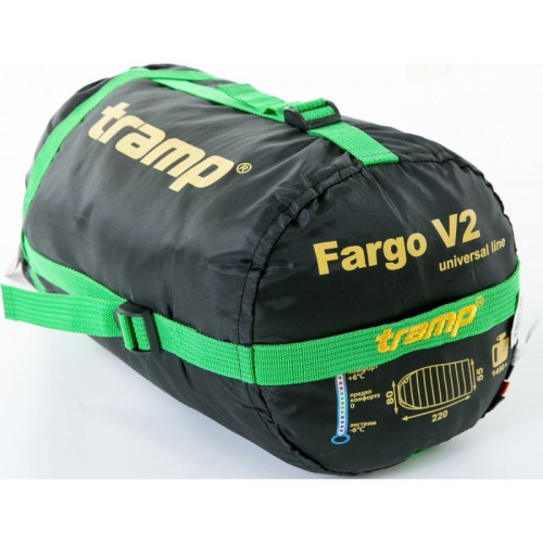 Спальный мешок кокон Tramp Fargo V2 (левый) 230*80*55 см (-6°C)