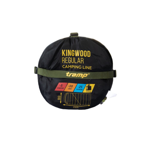 Спальный мешок одеяло Tramp Kingwood Regular (левый) 220*80 см (-25°C)