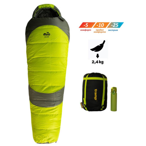 Спальный мешок кокон Tramp Rover Regular (правый) 220*80*55 см (-25°C)