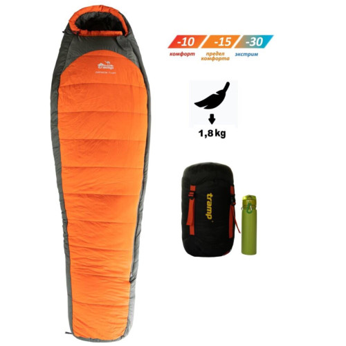 Спальный мешок кокон Tramp Oimyakon T-Loft Regular (левый) 225*80*55 см (-30°C)