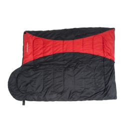 Спальный мешок ACAMPER HYGGE 2*200г/м2 (black-red)