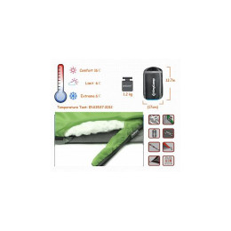 Спальный мешок KingCamp Oasis 200 +6С 8014 green