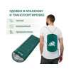 Спальный мешок RSP LAGER 350 зеленый, правая молния