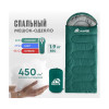 Спальный мешок RSP LAGER 450 зеленый, правая молния