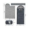 Спальный мешок RSP SLEEP 450 серая, правая молния