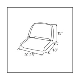 Сиденье HO STAR LIMITED 75110O цвет оливковый (аналог C12503G)