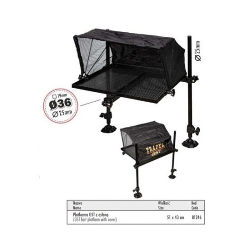 Стол Traper с маркизой 43x51 см