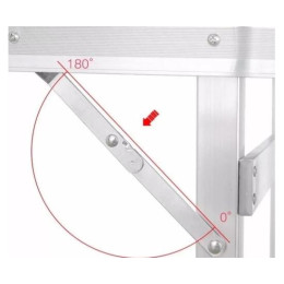 Набор раскладной стол и 6 стульев 60*180см синий усиленный