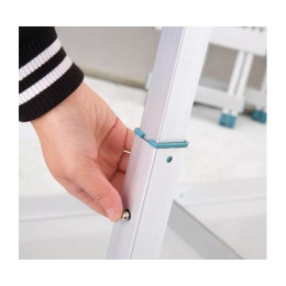 Набор раскладной стол и 6 стульев 60*180см синий усиленный