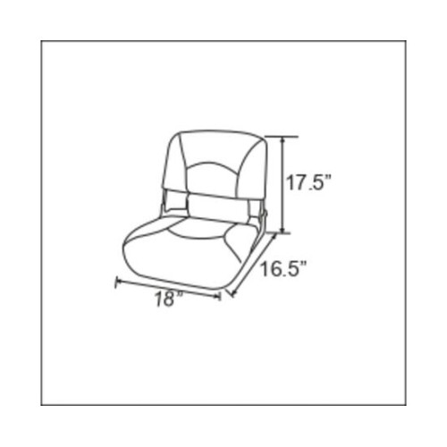 Сиденье в лодку HO STAR LIMITED (бело/синее) 75113