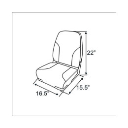 Сиденье в лодку HO STAR LIMITED (цвет белый/синий) 75101