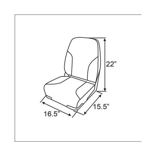 Сиденье в лодку HO STAR LIMITED (цвет белый/синий) 75101