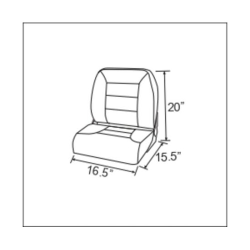 Сиденье в лодку HO STAR LIMITED (серый/темно-серый) 75121