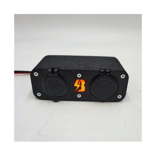 Выносной блок USB и розетка 12v провод 1,5 метра BatteryCraft