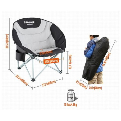 Складное кресло KingCamp Deluxe Moon Chair 3989