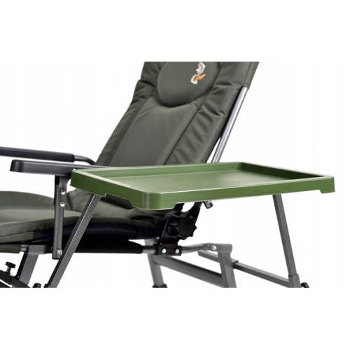 Кресло карповое складное Elektrostatyk с подлокотниками и столиком F5R ST/P