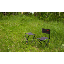 Табурет Tramp стальной со спинкой