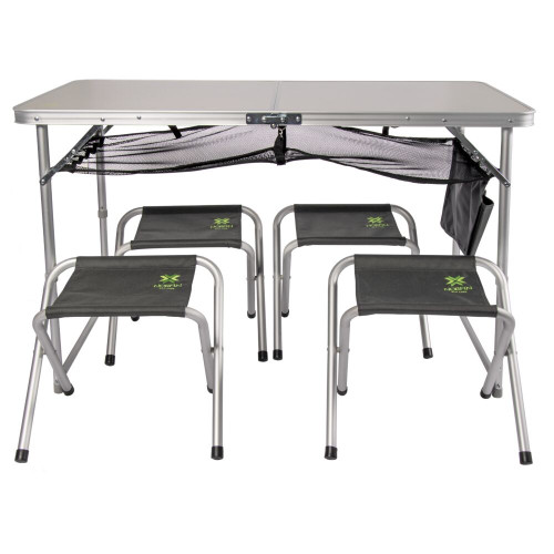 Стол туристический склад. Norfin RUNN NF Alu 120x60 +4 стула набор