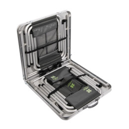 Стол туристический склад. Norfin RUNN NF Alu 120x60 +4 стула набор