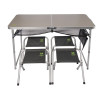Стол туристический склад. Norfin RUNN NF Alu 120x60 +4 стула набор
