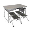 Стол туристический склад. Norfin RUNN NF Alu 120x60 +4 стула набор