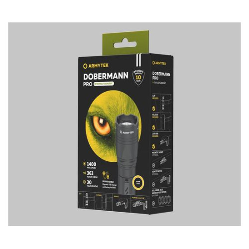 Фонарь Armytek Dobermann Pro Magnet USB Теплый