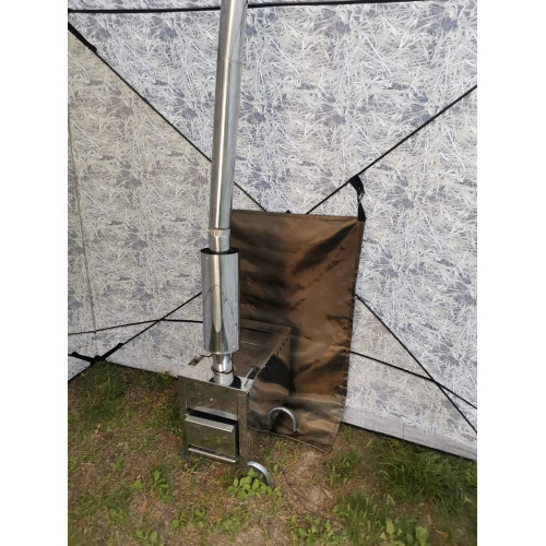 Походная баня Пингвин Призма Премиум (1-сл) 215*215 cm Композит (бело-синий)