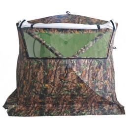 Всесезонная палатка Медведь Куб 4 Лонг Зима-Лето (2.2*2.5/2.0m) утеплённая (3-сл) + Пол