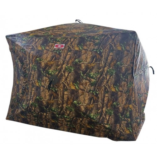 Всесезонная палатка Медведь Куб 4 Лонг Зима-Лето (2.2*2.5/2.0m) утеплённая (3-сл) + Пол