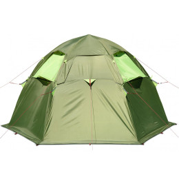 Летняя палатка-шатёр Лотос 5 Мансарда (2022) (360х320/205 см) + Внутренняя палатка + Пол влагозащитный + Стойки