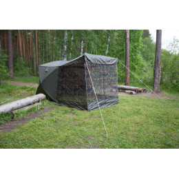 Палатка Пингвин Mr. Fisher Шелтерс 215 ШАТЁР с москитной сеткой и шторкой на откидной стенке (215х215/180 см)