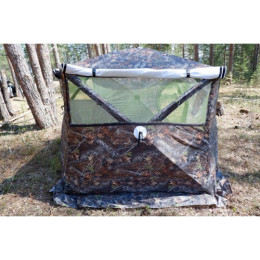 Всесезонная палатка Медведь Куб 4 Зима-Лето (2.3*2.3/2.0m) утеплённая (3-сл) + Пол