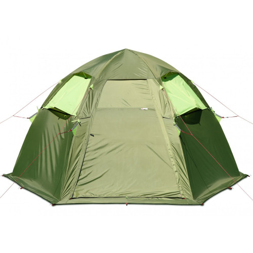Летняя палатка-шатёр Лотос 5 Мансарда М (2022) (360х320/205 см) + Внутренняя палатка + Пол влагозащитный + Стойки