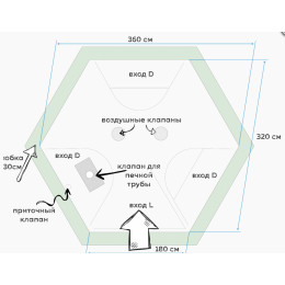Всесезонная Универсальная палатка Лотос 5У Шторм (2022) (360х320/205 см)