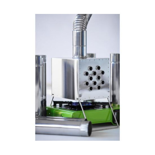 Теплообменник для палатки "Вектор-В" 250х170х240 (нерж.сталь) с вентилятором