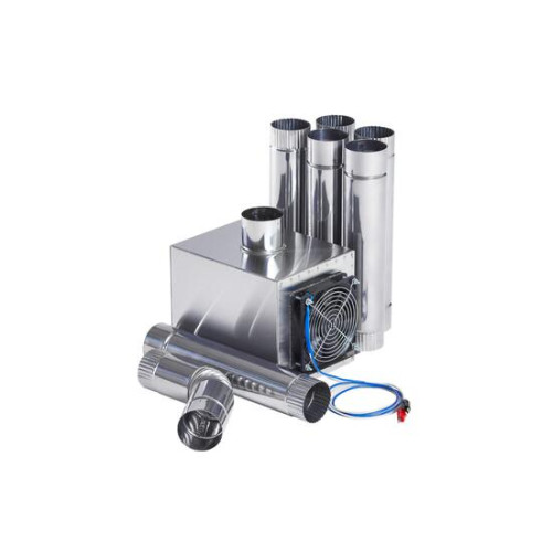 Теплообменник для палатки "Вектор-В" 250х170х240 (нерж.сталь) с вентилятором