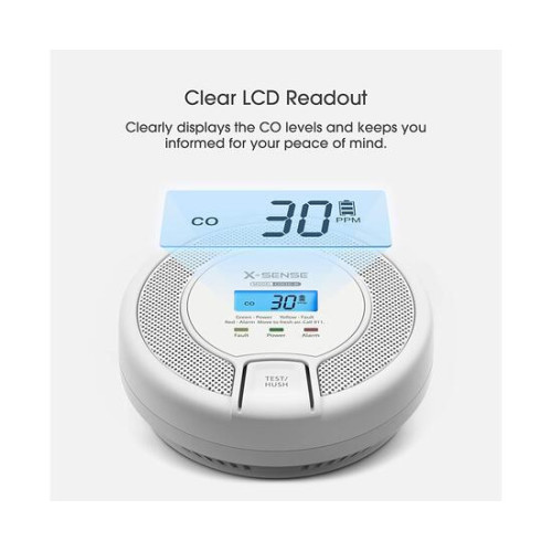 Беспроводной датчик угарного газа X-Sense с цифровым дисплеем, CO03D-W
