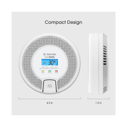Беспроводной датчик угарного газа X-Sense с цифровым дисплеем, CO03D-W