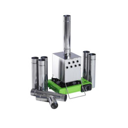 Теплообменник для палатки "Вектор" 225х170х275 (нерж.сталь) в сумке