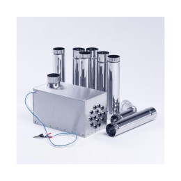 Теплообменник для палатки "Вектор-ВУ" 355х170х240 (нерж.сталь) с вентилятором, с регулятором