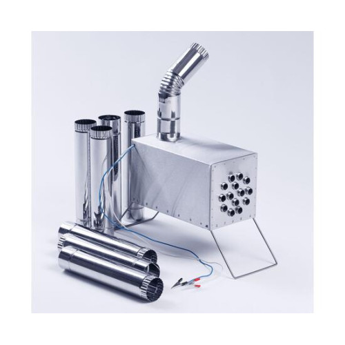 Теплообменник для палатки "Вектор-ВУ" 355х170х240 (нерж.сталь) с вентилятором, с регулятором